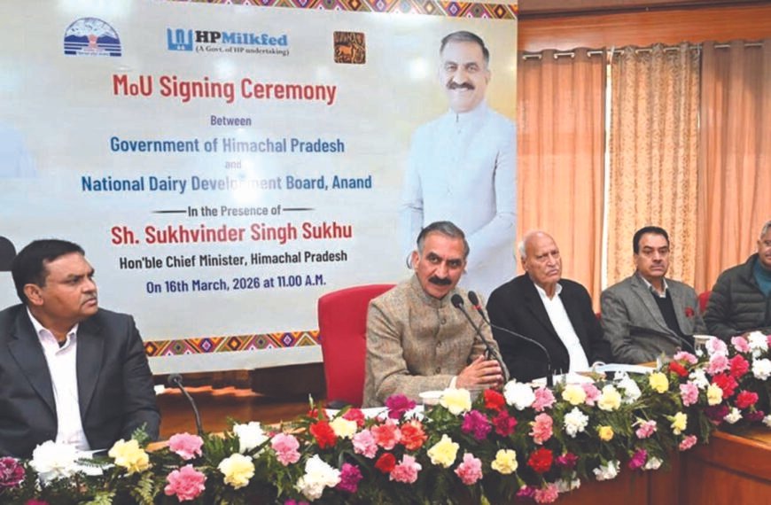 हिमाचल के लिए दूध पर तीन समझौते …