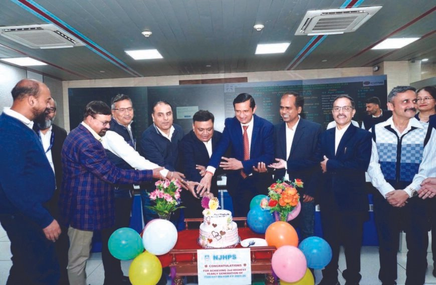 नाथपा झाकड़ी हाइड्रो पॉवर स्टेशन का दूसरा सर्वाधिक&hellip;