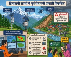 हिमालयी राज्यों में पूर्व चेतावनी प्रणाली विकसित