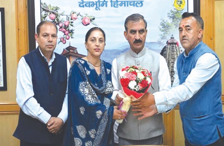 चौपाल क्षेत्र के प्रतिनिधिमंडल ने मुख्यमंत्री से भेंट&hellip;