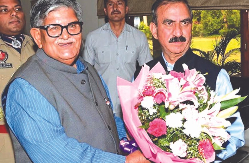 मुख्यमंत्री ने पंजाब के राज्यपाल के समक्ष हिमाचल&hellip;